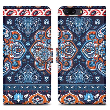 OnePlus 5 Suojakuori Lompakkokotelo (Sininen)