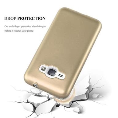 Samsung Galaxy J1 2015 Suojakuori Kotelo (kulta)
