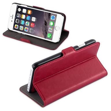 Suojakuori iPhone 6 / 6S Lompakkokotelo (Punainen)