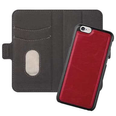 Suojakuori iPhone 6 / 6S Lompakkokotelo (Punainen)