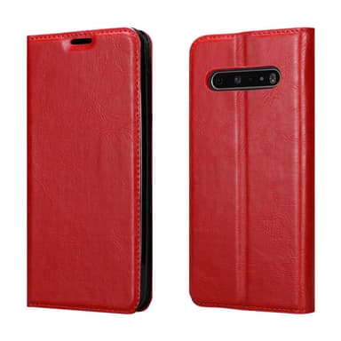 LG V60 ThinQ Suojakuori Lompakkokotelo (Punainen)