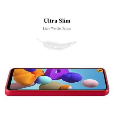 Samsung Galaxy A21s Suojakuori Kotelo (Punainen)