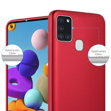 Samsung Galaxy A21s Suojakuori Kotelo (Punainen)