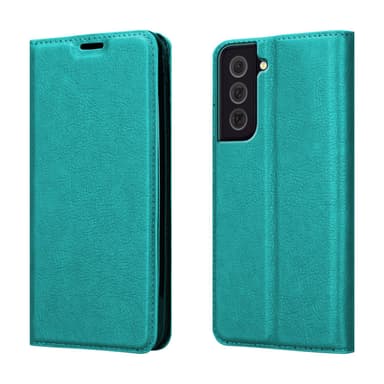 Samsung Galaxy S22 Suojakuori Lompakkokotelo (Turkoosi)