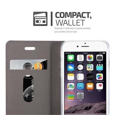 iPhone 6 / 6S Suojakuori Lompakkokotelo (Sininen)