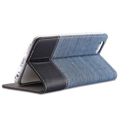 iPhone 6 / 6S Suojakuori Lompakkokotelo (Sininen)