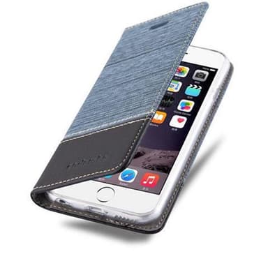 iPhone 6 / 6S Suojakuori Lompakkokotelo (Sininen)