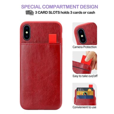 Suojakuori iPhone X / XS Kotelo (Punainen)