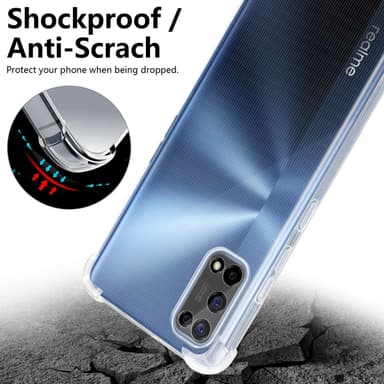 Realme 7 5G Suojakuori Kotelo (Läpinäkyvä)