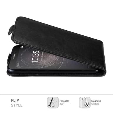 Sony Xperia L2 Suojakuori Lompakkokotelo (Musta)