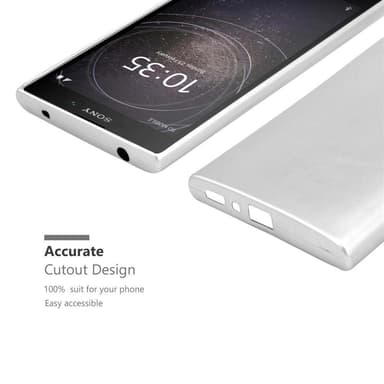 Sony Xperia L2 Suojakuori Kotelo (Hopea)
