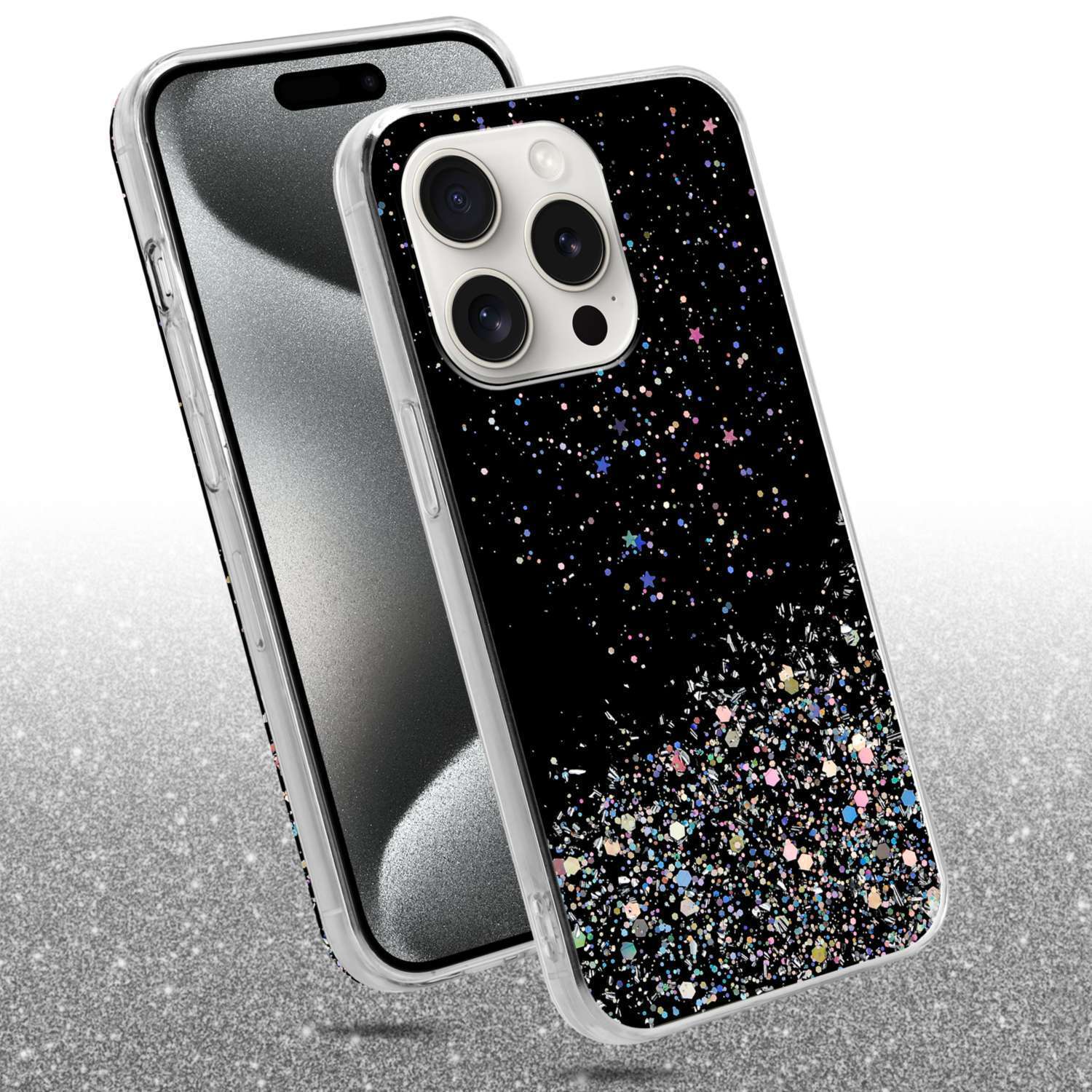 iPhone 15 PRO MAX Suojakuori Kotelo (Musta)