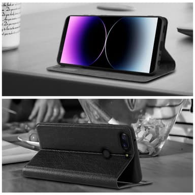 Lompakkokotelo OnePlus 5T Case (Musta)