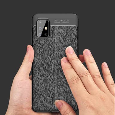 Samsung Galaxy A71 4G Suojakuori Cover (Musta)