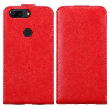 OnePlus 5T Suojakuori Lompakkokotelo (Punainen)