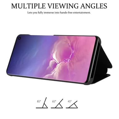 Suojakuori Samsung Galaxy S10 4G Lompakkokotelo (Musta)