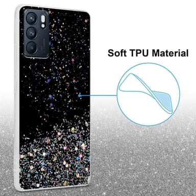 Oppo Reno6 5G Suojakuori Kotelo (Musta)