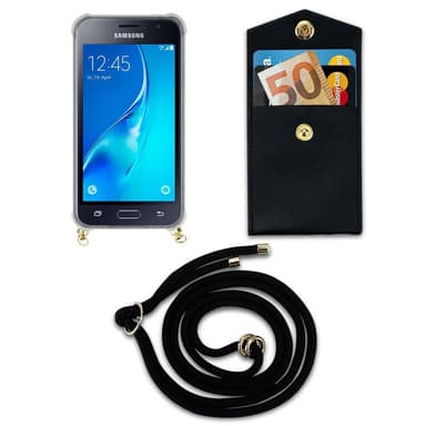 Samsung Galaxy J1 2016 Suojakuori Kotelo (Musta)
