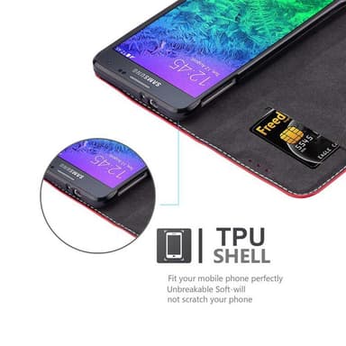Samsung Galaxy ALPHA Suojakuori Case (Punainen)