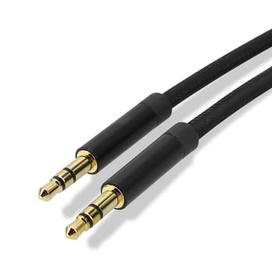 Aux-kabel 3.5 mm ljudkabel 1m Stereojackkabel