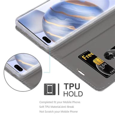 Honor 30 PRO Suojakuori Lompakkokotelo (harmaa)