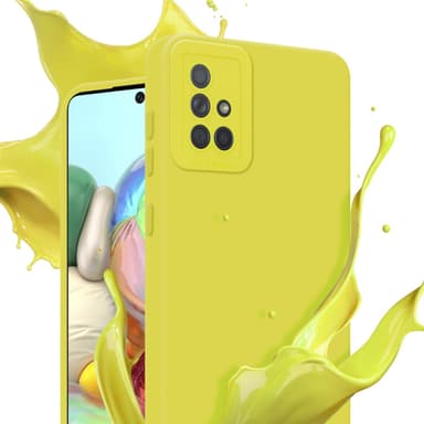 Samsung Galaxy A71 4G Suojakuori Kotelo (Keltainen)