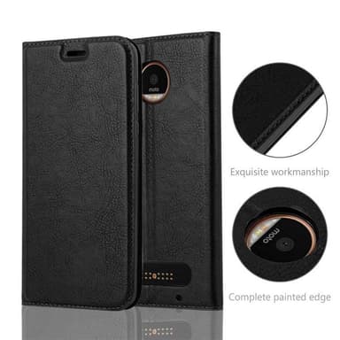 Motorola MOTO Z2 Suojakuori Lompakkokotelo (Musta)