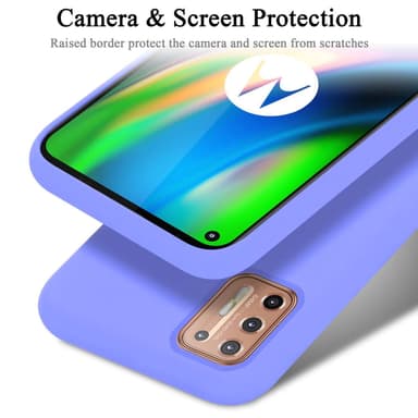 Motorola MOTO G9 PLUS Suojakuori Kotelo (Violetti)