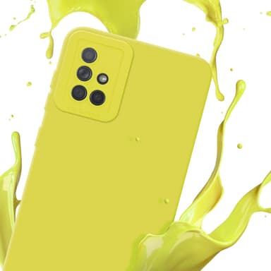 Samsung Galaxy A71 4G Suojakuori Kotelo (Keltainen)