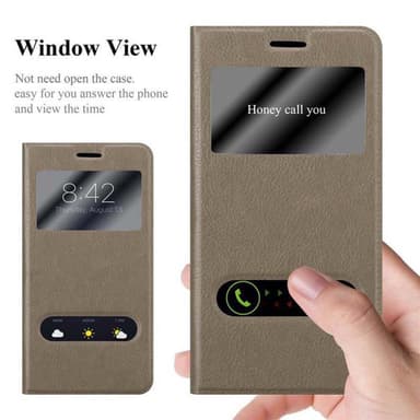 Lompakkokotelo Nokia Lumia 550 Case (Ruskea)
