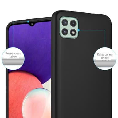 Samsung Galaxy A22 5G Suojakuori Kotelo (Musta)