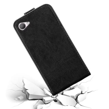 HTC Desire 12 Suojakuori Lompakkokotelo (Musta)