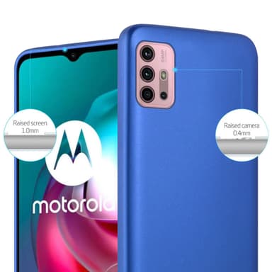 Motorola MOTO G10 / G30 Suojakuori Kotelo (Sininen)