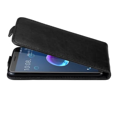 HTC Desire 12 Suojakuori Lompakkokotelo (Musta)