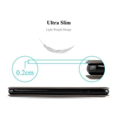 Lompakkokotelo Nokia Lumia 550 Case (Ruskea)