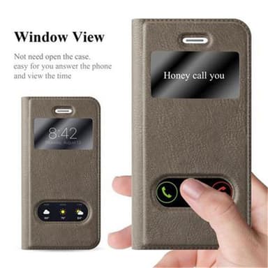 Lompakkokotelo iPhone 5 / 5S / SE 2016 Case (Ruskea)