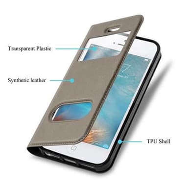 Lompakkokotelo iPhone 5 / 5S / SE 2016 Case (Ruskea)