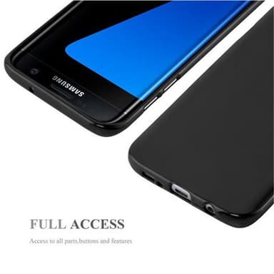 Samsung Galaxy S7 EDGE Suojakuori Kotelo (Musta)