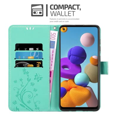 Samsung Galaxy A21s Suojakuori Lompakkokotelo