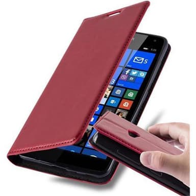 Nokia Lumia 535 Suojakuori Lompakkokotelo (Punainen)