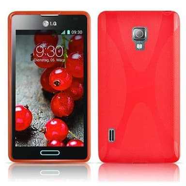 LG OPTIMUS L7 II Suojakuori Cover (Punainen)