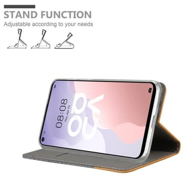Huawei NOVA 7 SE Suojakuori Lompakkokotelo (harmaa)