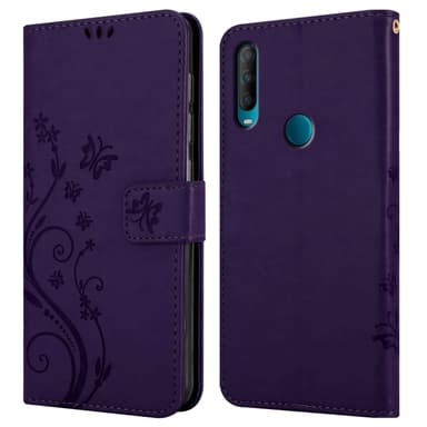Alcatel 1S 2020 Suojakuori Lompakkokotelo (Violetti)