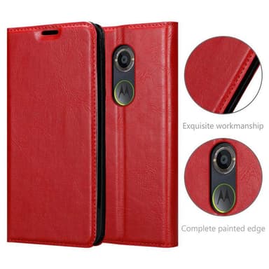 Motorola MOTO X2 Suojakuori Lompakkokotelo (Punainen)