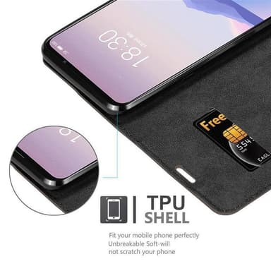 MEIZU 16S Suojakuori Lompakkokotelo (Ruskea)