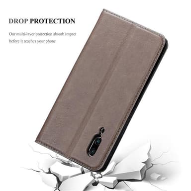MEIZU 16S Suojakuori Lompakkokotelo (Ruskea)