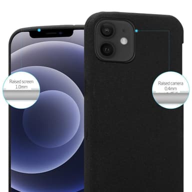 Suojakuori iPhone 12 MINI Kotelo (Musta)