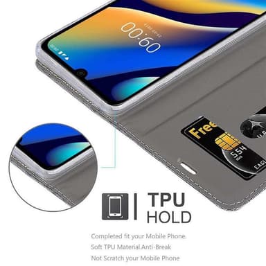WIKO VIEW 3 LITE Suojakuori Lompakkokotelo (harmaa)