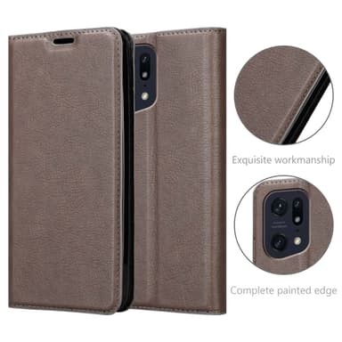 Oppo FIND X5 PRO Suojakuori Lompakkokotelo (Ruskea)