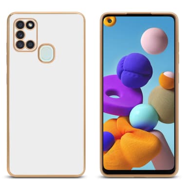 Samsung Galaxy A21s Suojakuori Cover (Valkoinen)